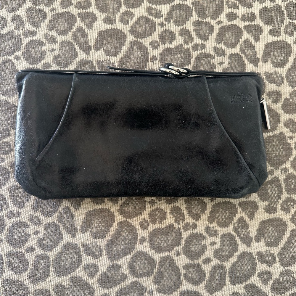 HOBO Black Leather Wristlet